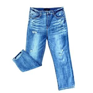 Women's Straight Leg Jeans - Blue